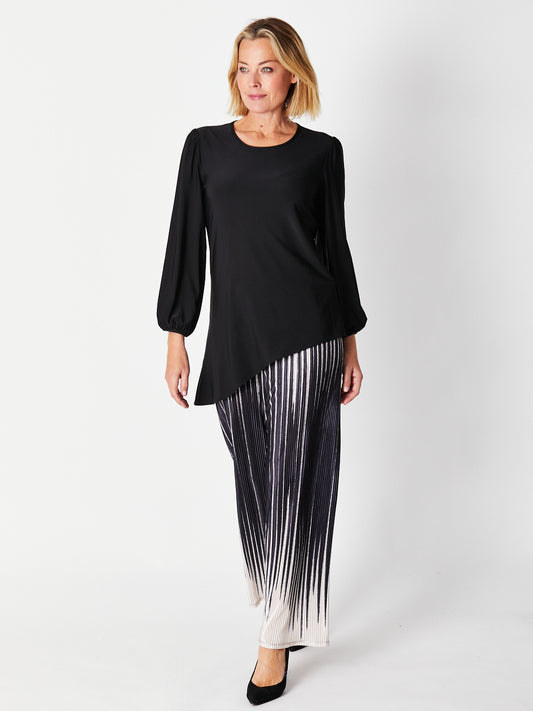 Cordelia St | Asymmetric Tunic - Black