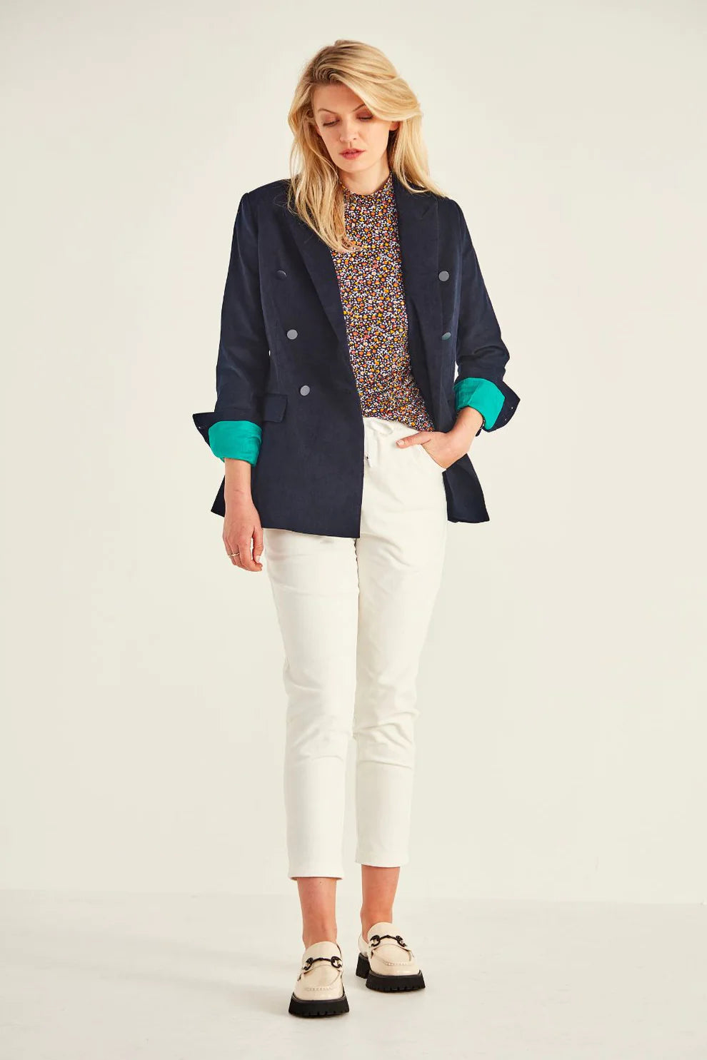 Lemon Tree | Wynonna Cord Jacket Navy