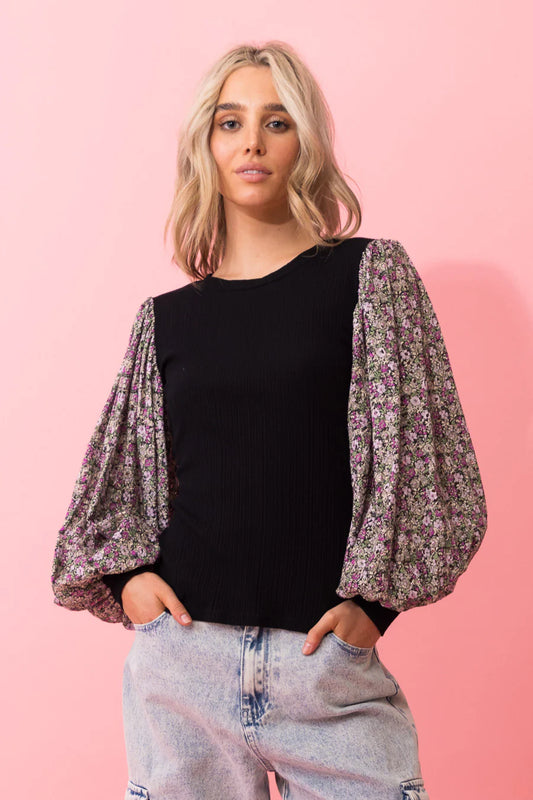 Charlo - Jazz Knit Top - Black