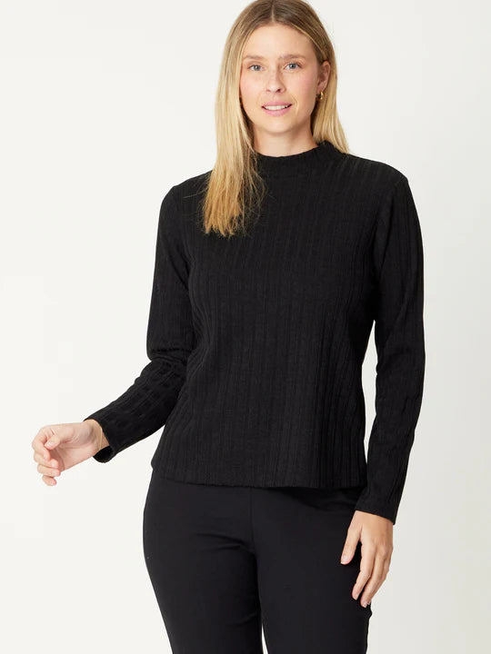 Luna Sky | Rib Core Top - Black