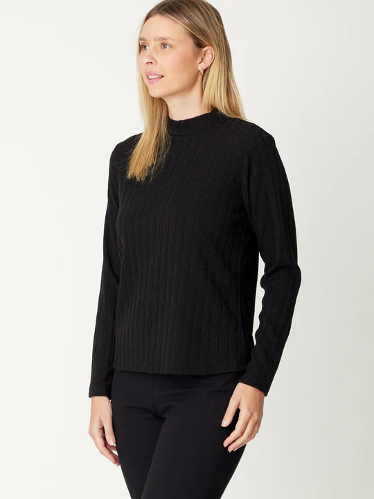 Luna Sky | Rib Core Top - Black