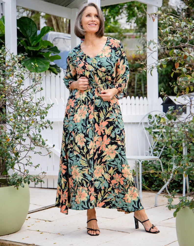 Bea Maddison ZOE MAXI DRESS | BOTANIC FLORAL