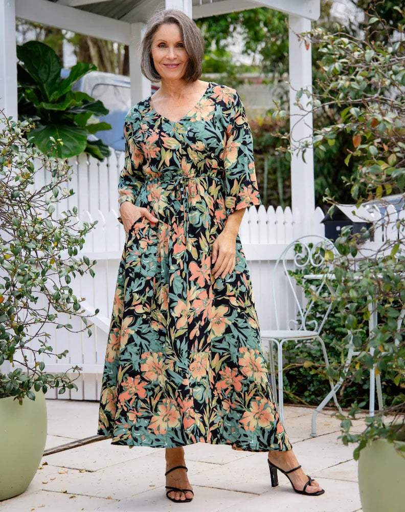 Bea Maddison ZOE MAXI DRESS | BOTANIC FLORAL