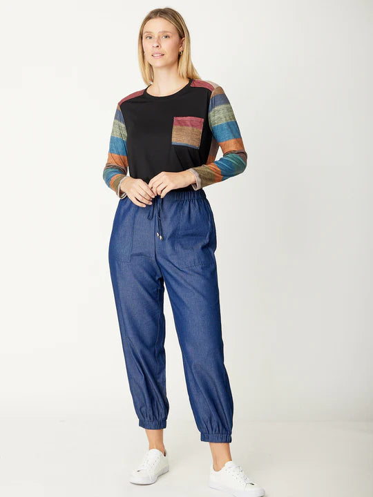 Cordelia St | Pocket Print Tee (plus size)