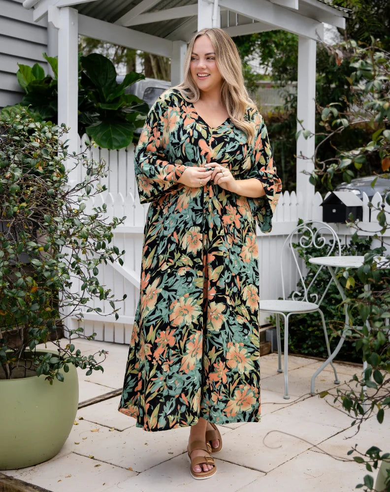 Bea Maddison ZOE MAXI DRESS | BOTANIC FLORAL