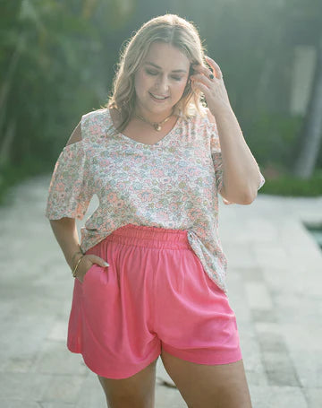 FREEZ - Penny Top | Pink Daisy