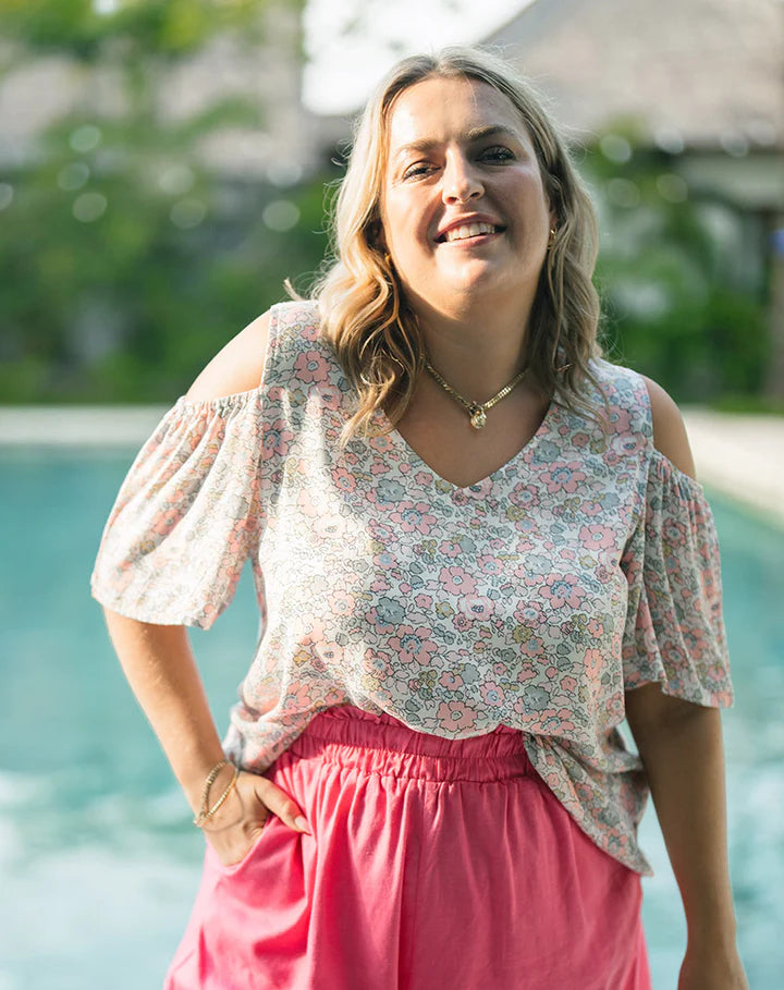 FREEZ - Penny Top | Pink Daisy