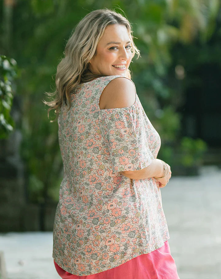 FREEZ - Penny Top | Pink Daisy