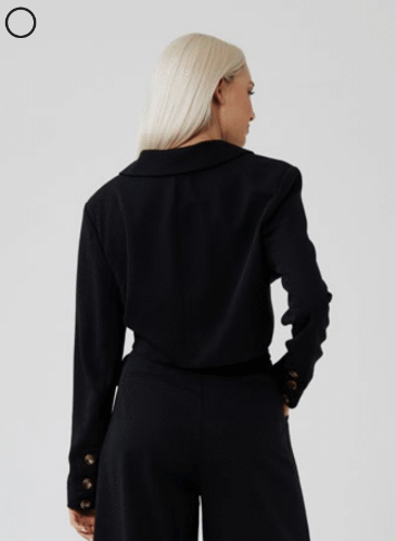 Daisy Says - Hustler Cropped Blazer | Black Suiting
