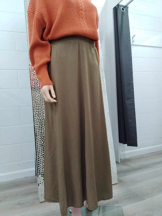 Cordelia St Beehive Bamboo Skirt | Khaki