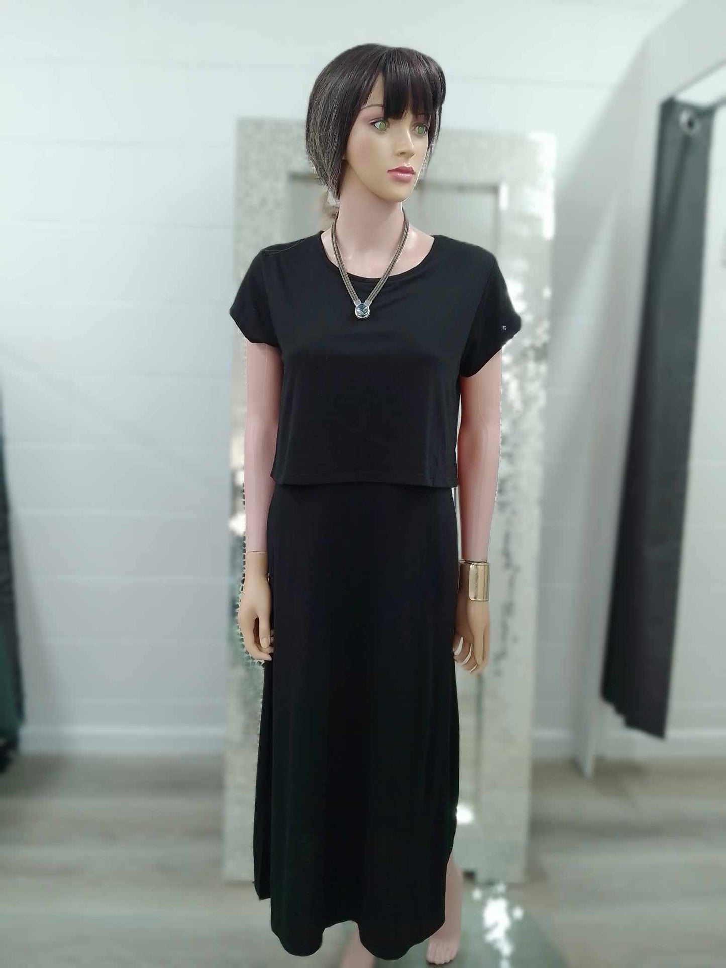 Cordelia St - Layered Dress | Black