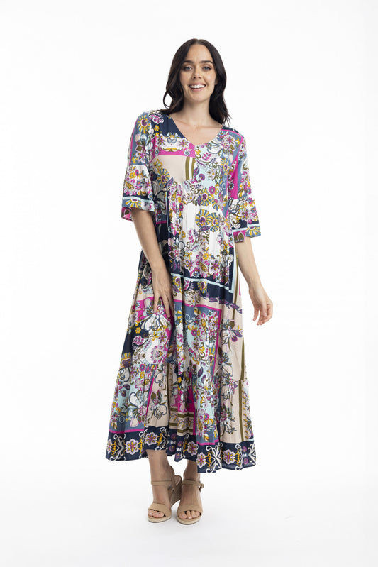 Orientique | 	Sotavento Dress Peak MAXI