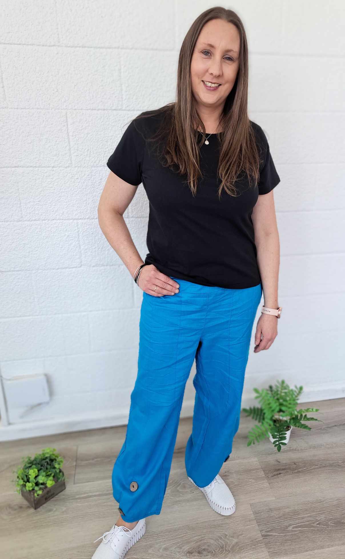 Cordelia St - Raelyn Easy Button Pant | Kingfisher