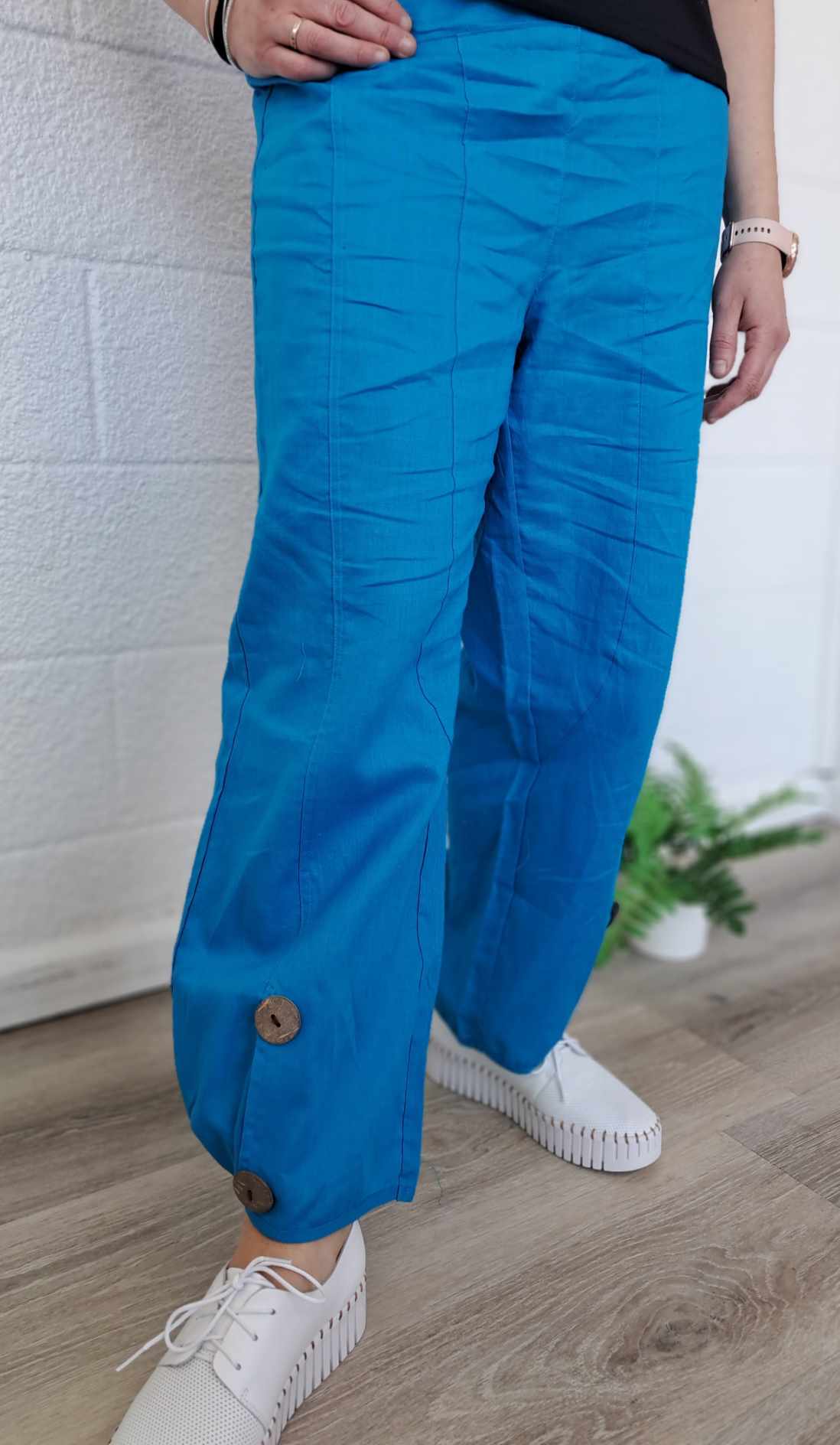 Cordelia St - Raelyn Easy Button Pant | Kingfisher