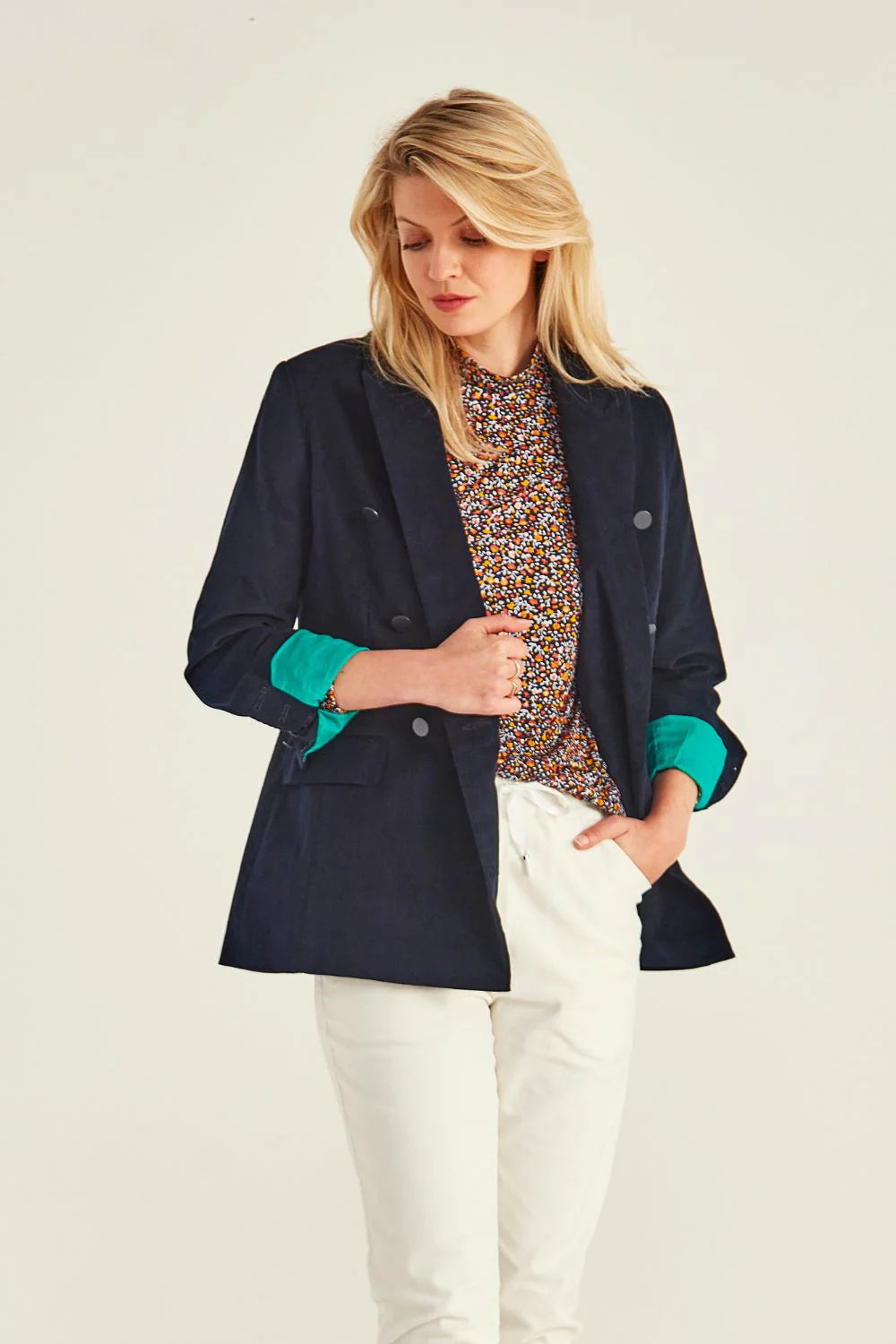 Lemon Tree | Wynonna Cord Jacket Navy