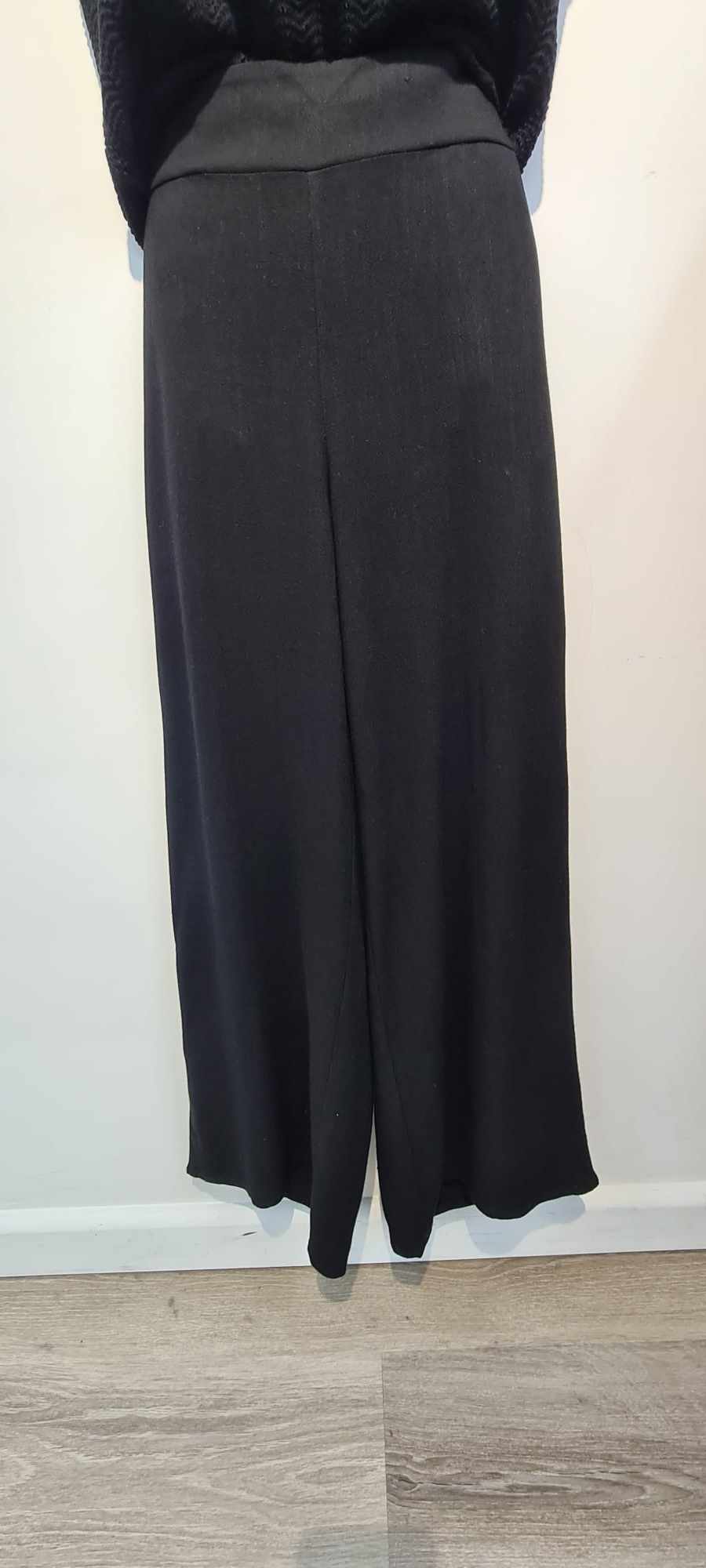Desire Fasion - Linnen Wide Leg Pant - Black