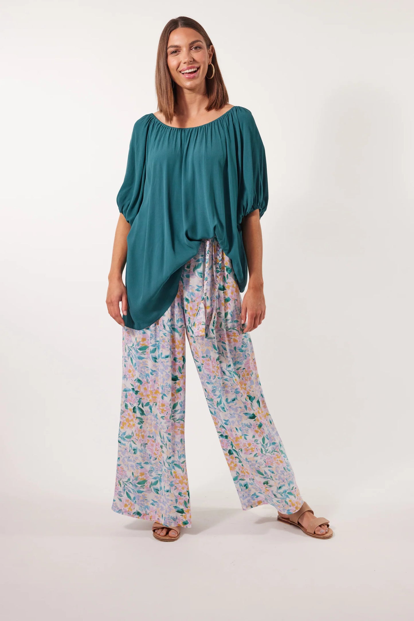 Isle of Man - Botanical Relax Top | Teal