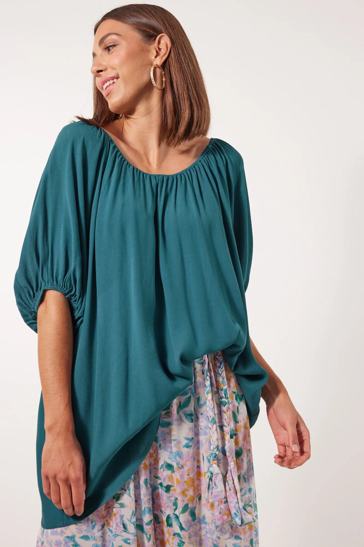 Isle of Man - Botanical Relax Top | Teal