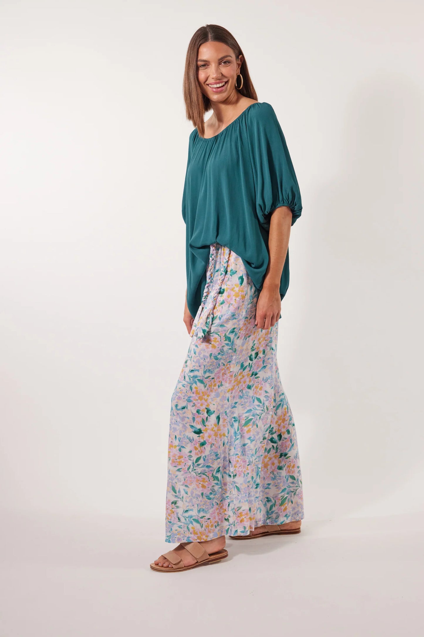 Isle of Man - Botanical Relax Top | Teal