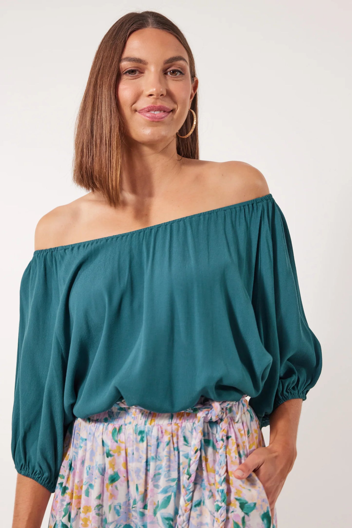 Isle of Man - Botanical Relax Top | Teal