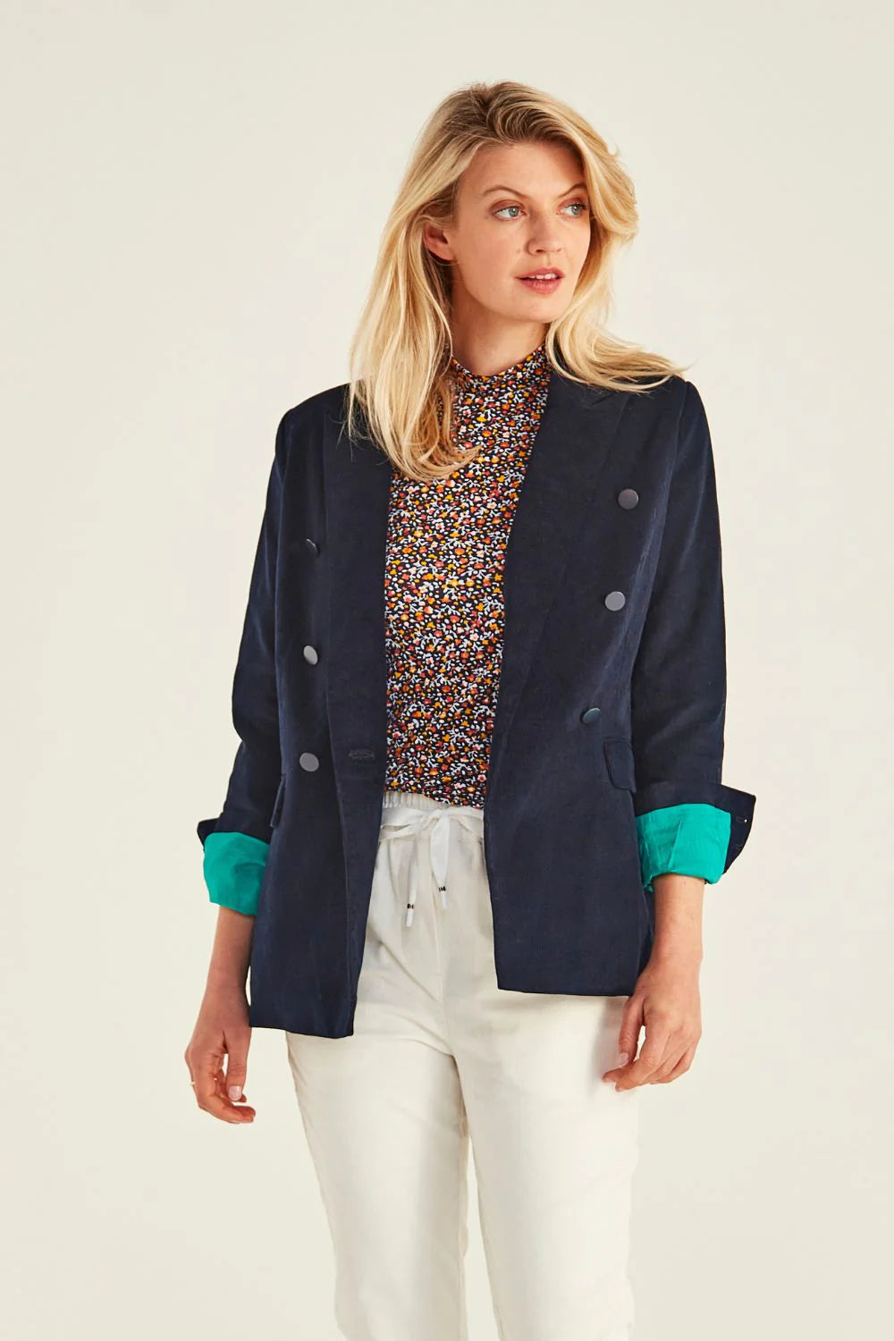 Lemon Tree | Wynonna Cord Jacket Navy