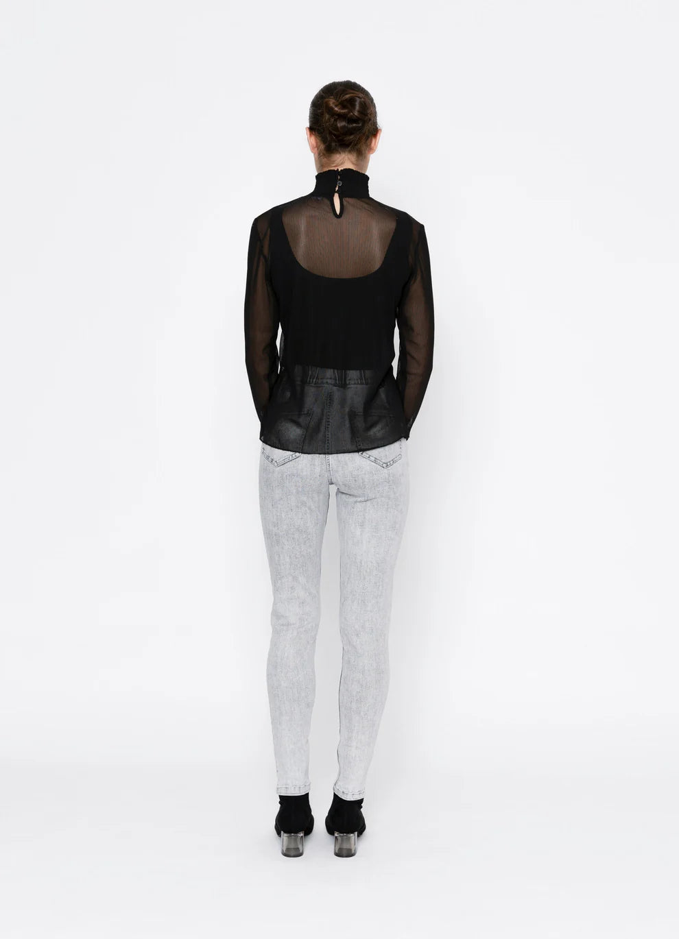 TWO by TWO | Essentials Riven Top Black Stripe