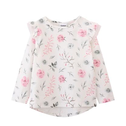 Cracked Soda - Willow Frill Top | White