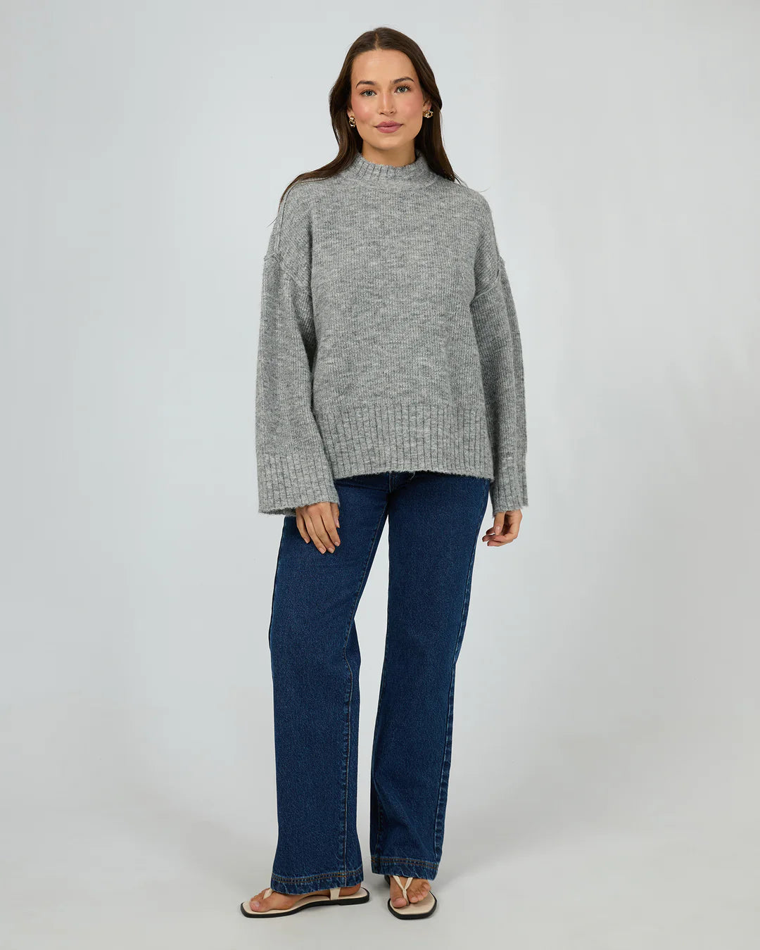 Silent Theory | Suki Knit Jumper Grey Marle
