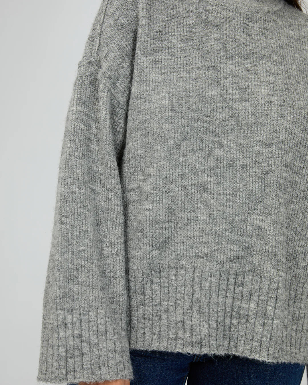 Silent Theory | Suki Knit Jumper Grey Marle