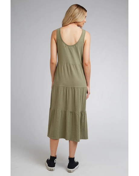 Allabouteve - Linen Midi Dress | Khaki