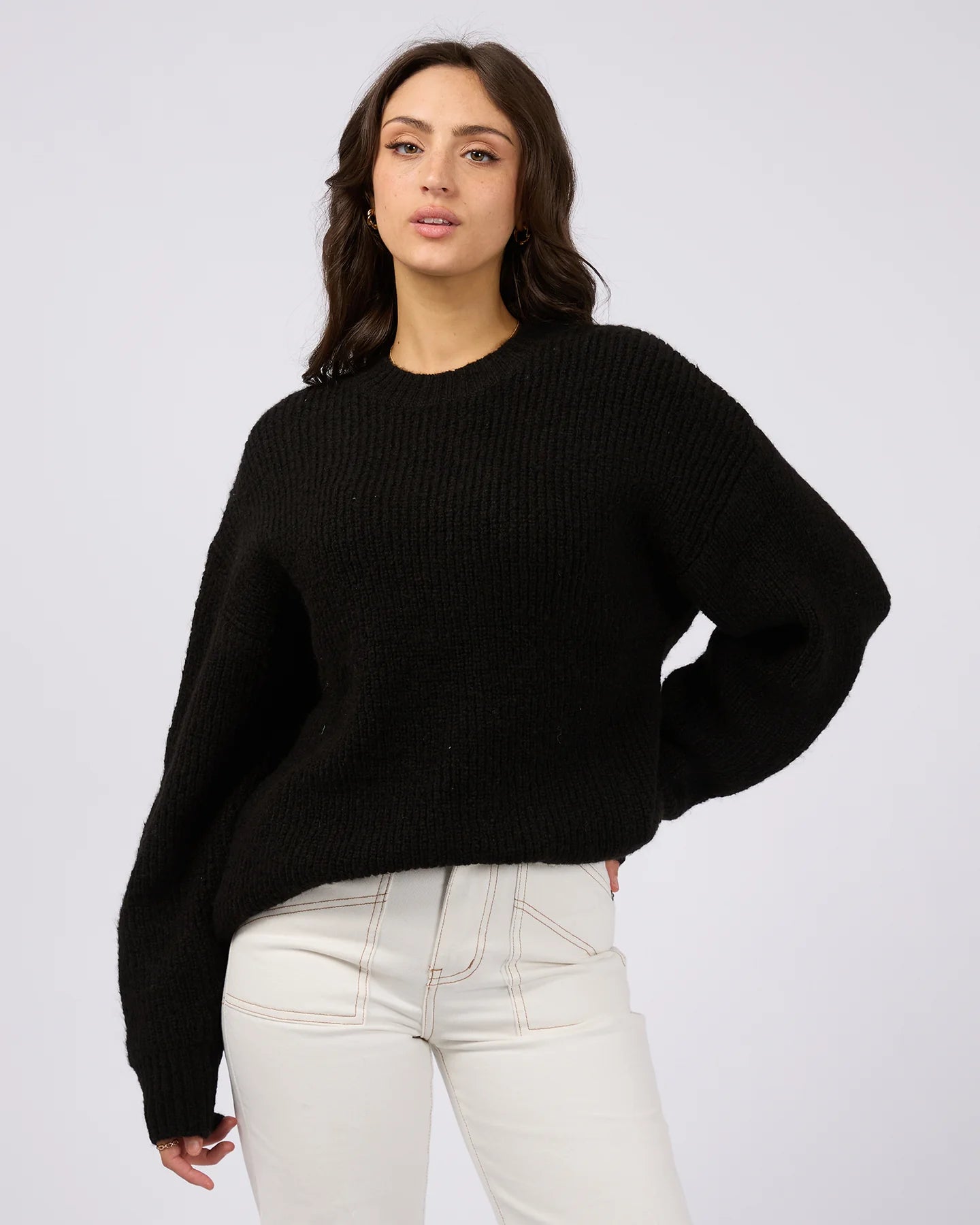 allabouteve | Selena Knit Top Black
