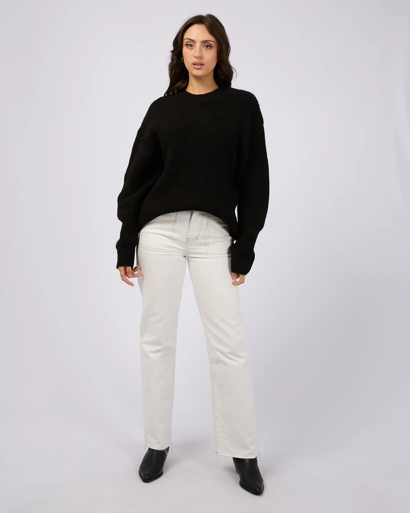allabouteve | Selena Knit Top Black