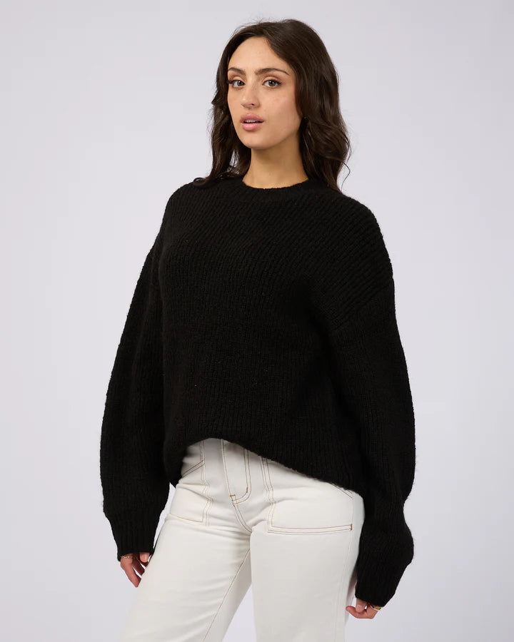 allabouteve | Selena Knit Top Black