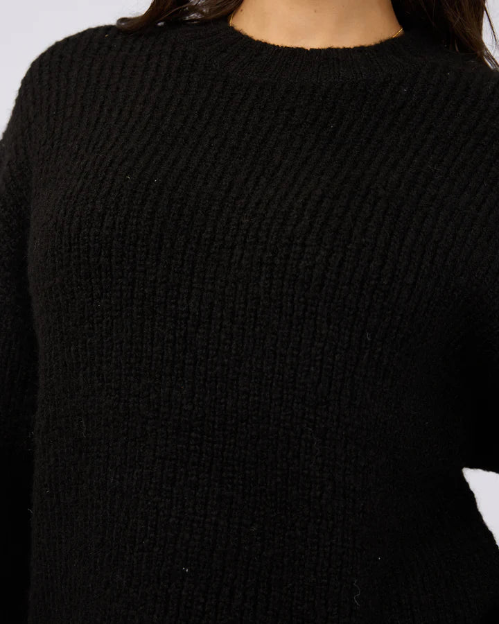 allabouteve | Selena Knit Top Black