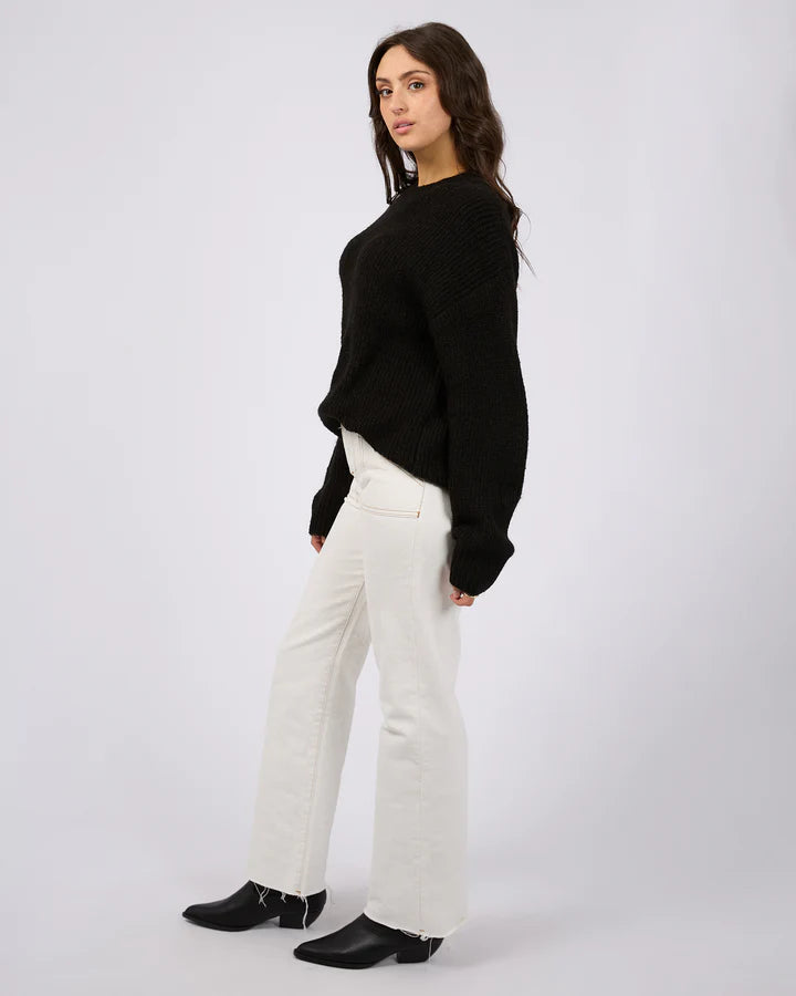 allabouteve | Selena Knit Top Black