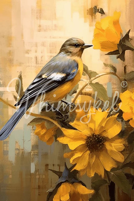 October Bluebird | 18 lb Decoupage Tissue Paper