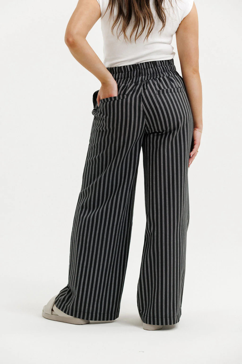 Homelee Sawyer Pants - Black Stripes