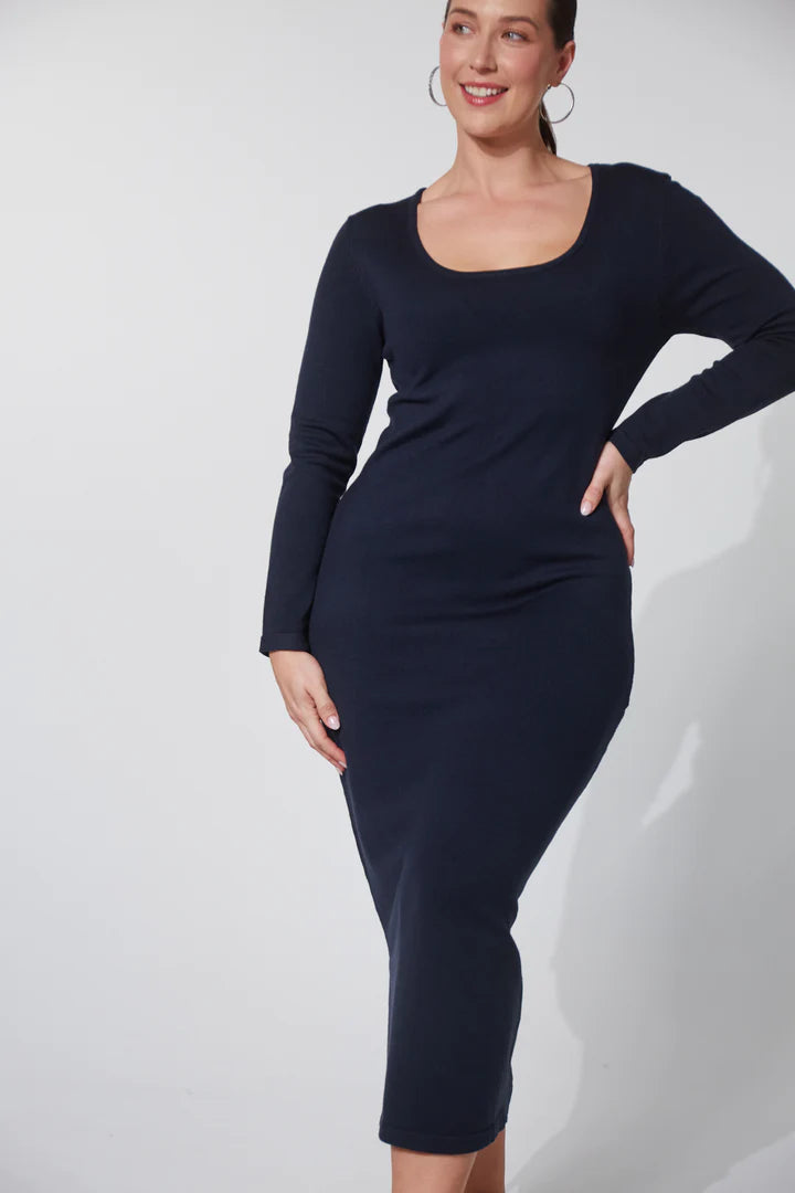 Haven - Nikolai Knit Dress | Midnight