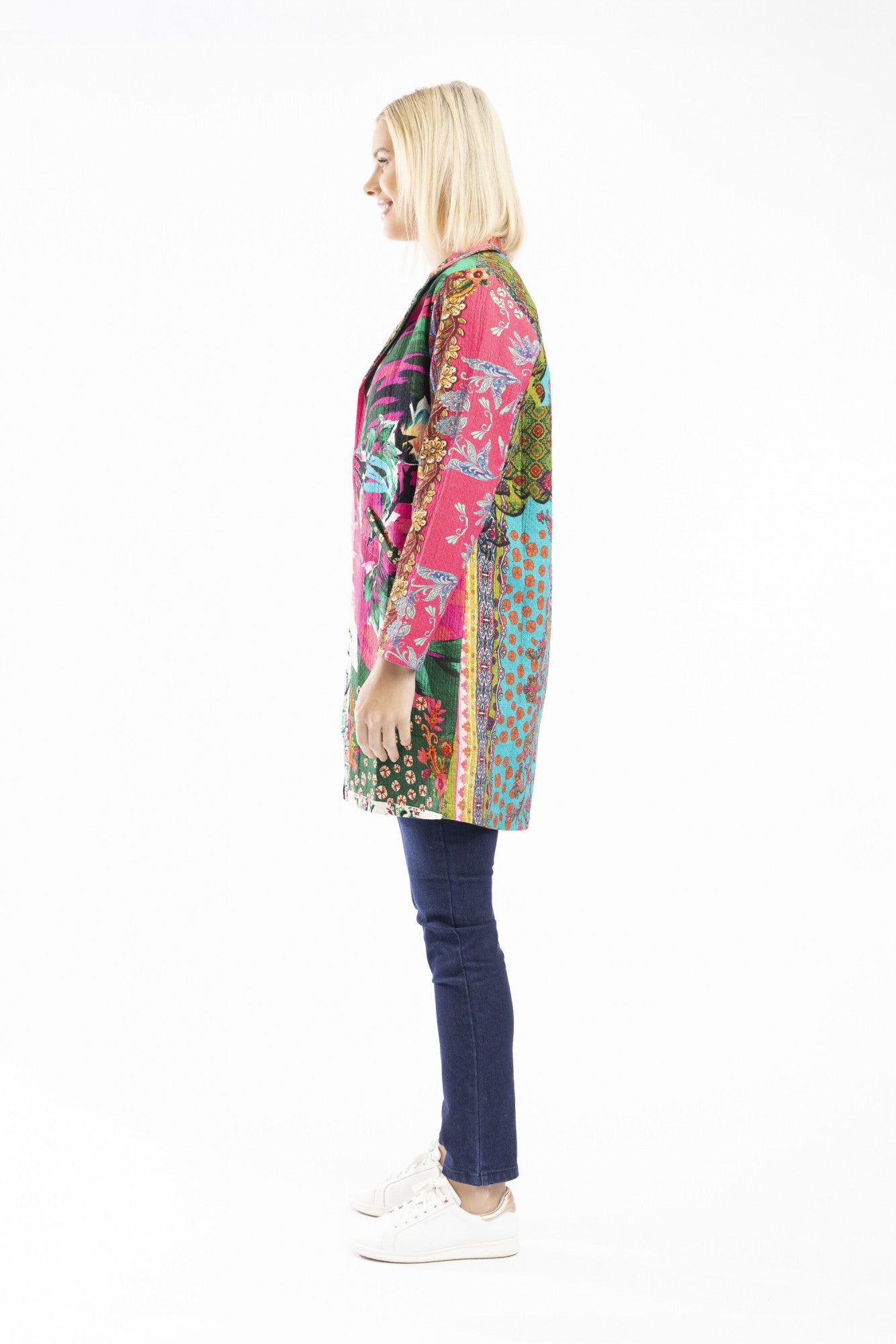 Orientique | Mid Length Coat - Flora