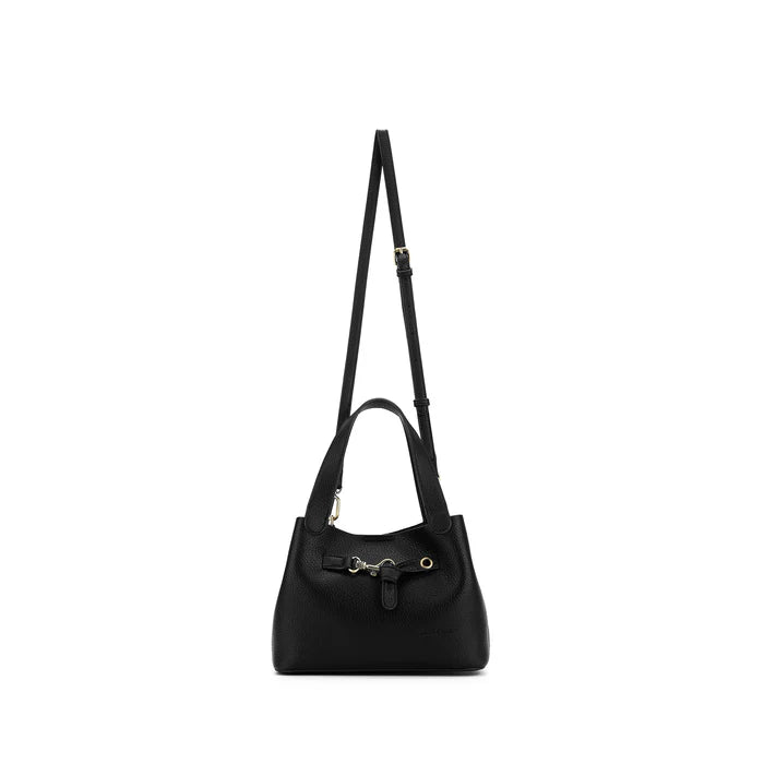 Black Caviar | Brielle Black 2 Piece Top Handle Handbag Set