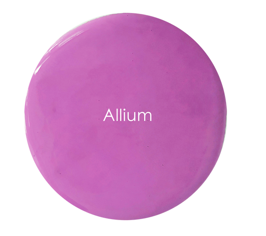 Allium Velvet Luxe swatch – vibrant purple pink artisan finish