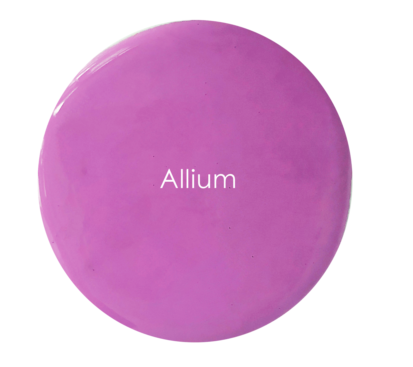 Allium chalk paint swatch – vibrant purple pink artisan finish