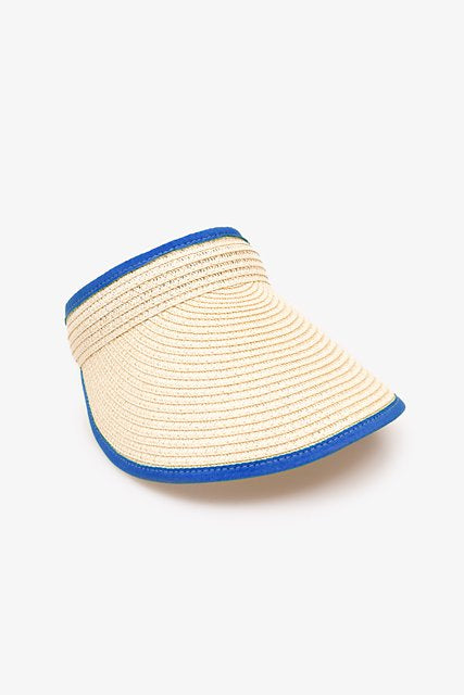 Antler - Visor | Natural Natural with Cobalt Trim