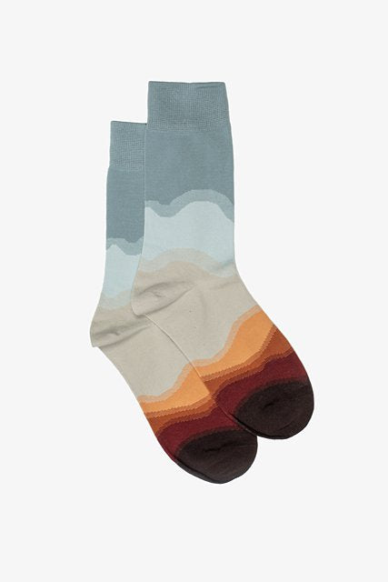 Antler Mens Sock | Desert Sky Wave
