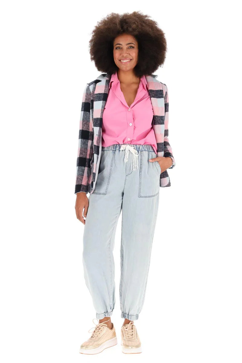 Charlo | April Blazer Navy Check