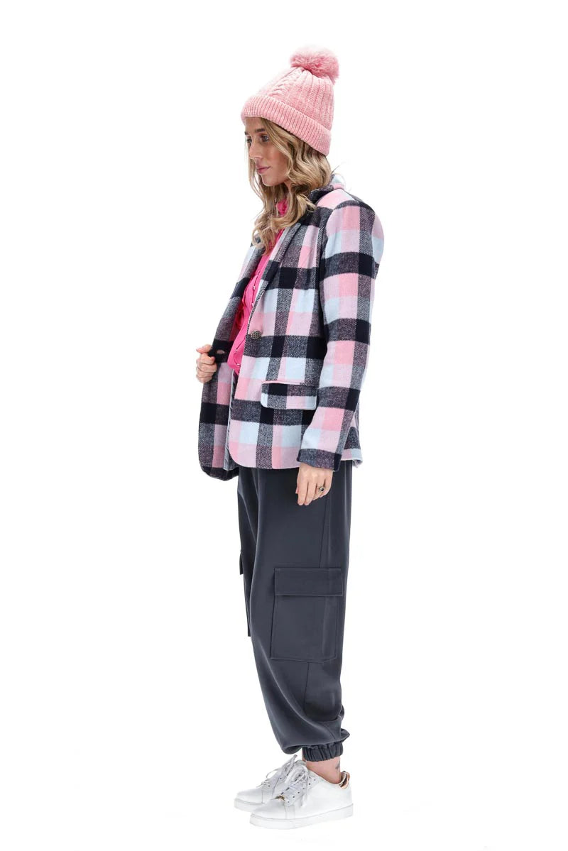 Charlo | April Blazer Navy Check
