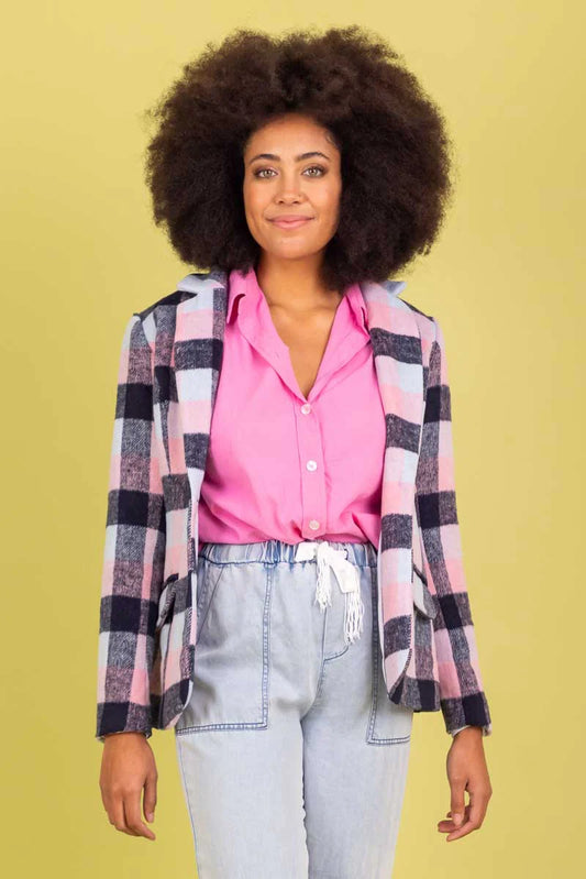 Charlo | April Blazer Navy Check