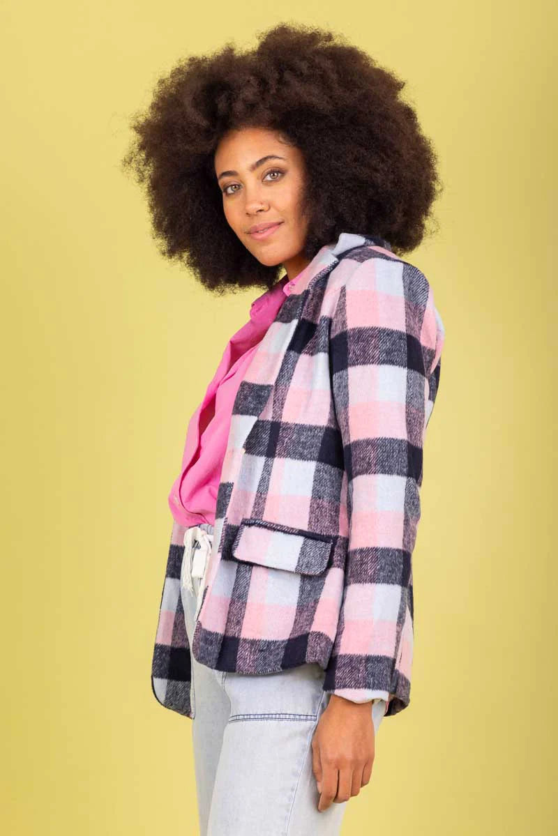 Charlo | April Blazer Navy Check
