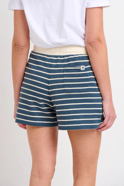 Brakeburn - Stripe Jogger Shorts | Blue