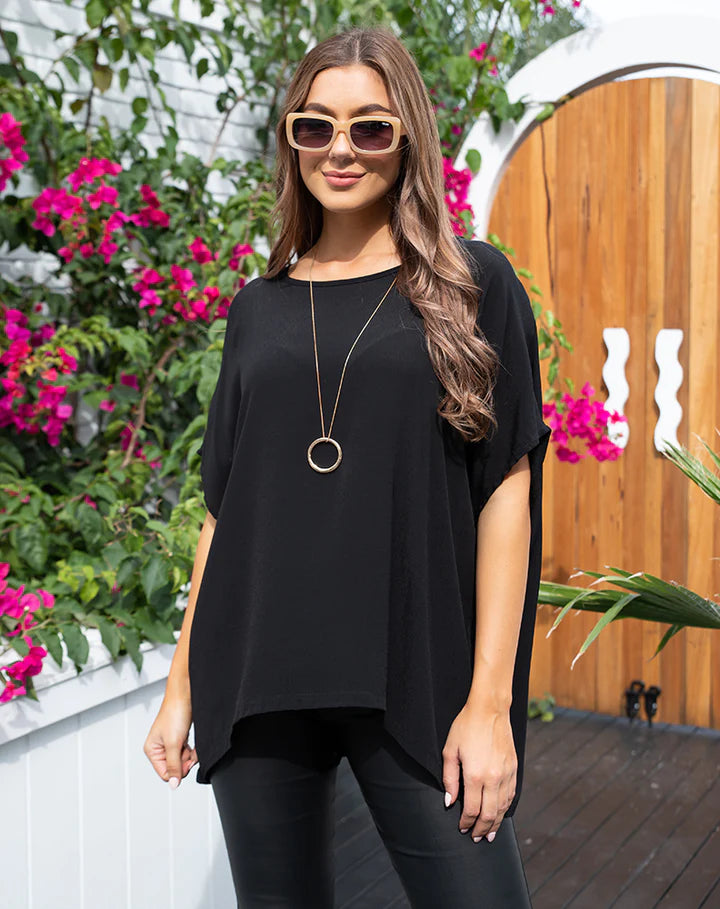 FREEZ Bee Maddison - Kitty Top | Black